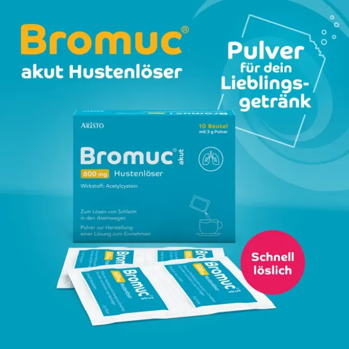 BROMUC akut 600 mg Hustenlöser Plv.z.H.e.L.z.Einn. 10 St