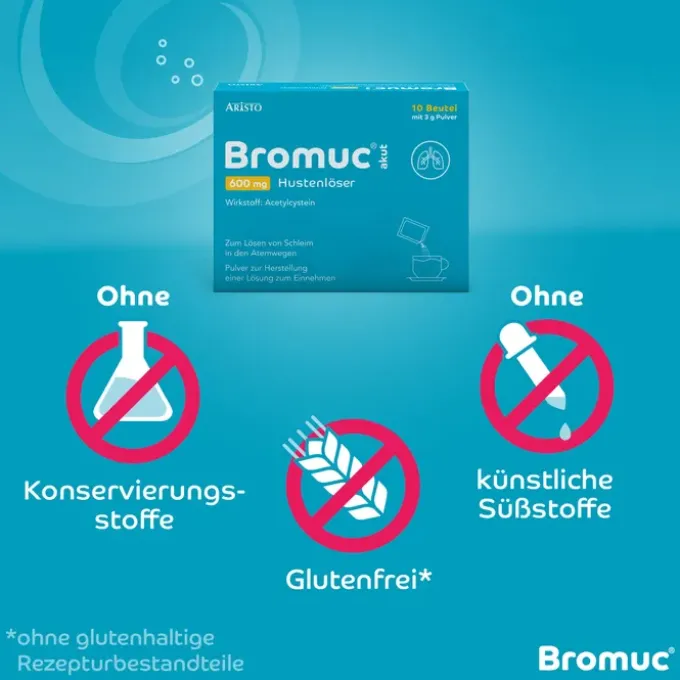 BROMUC akut 600 mg Hustenlöser Plv.z.H.e.L.z.Einn. 10 St