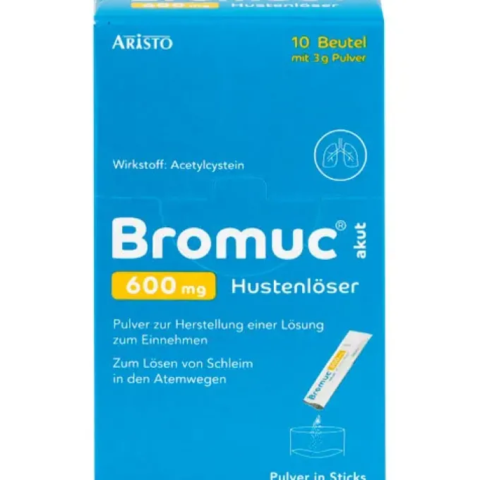 BROMUC akut 600 mg Hustenlöser Plv.z.H.e.L.z.Einn. 10 St
