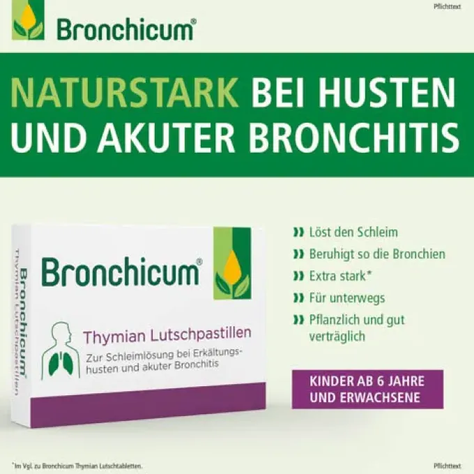 BRONCHICUM Thymian Lutschpastillen 20 St