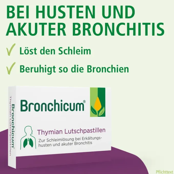 BRONCHICUM Thymian Lutschpastillen 20 St