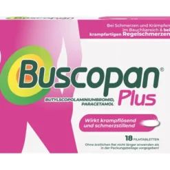 BUSCOPAN plus 10 mg/500 mg Filmtabletten 18 St