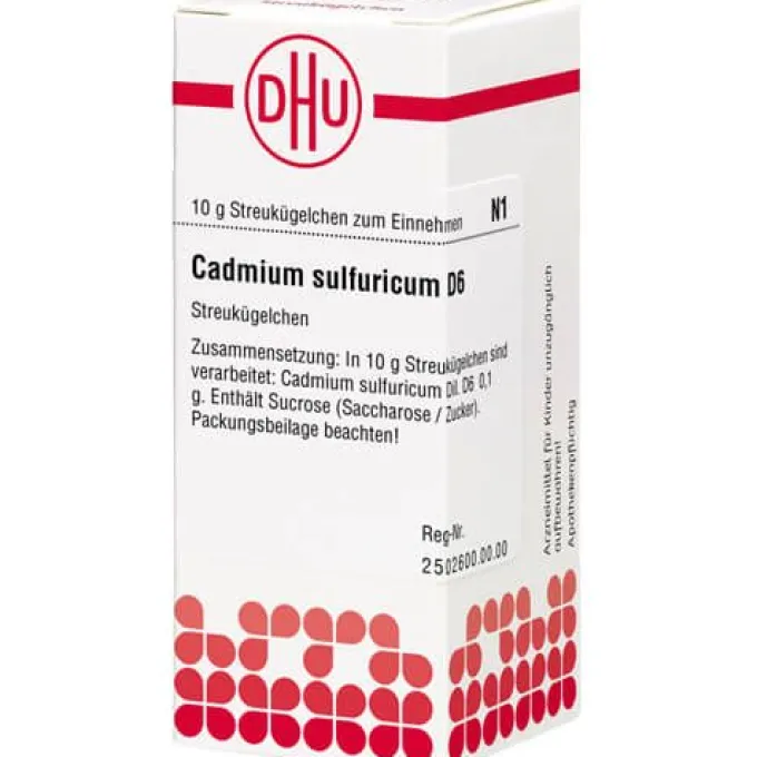 CADMIUM SULFURICUM D 6 Globuli 10 g