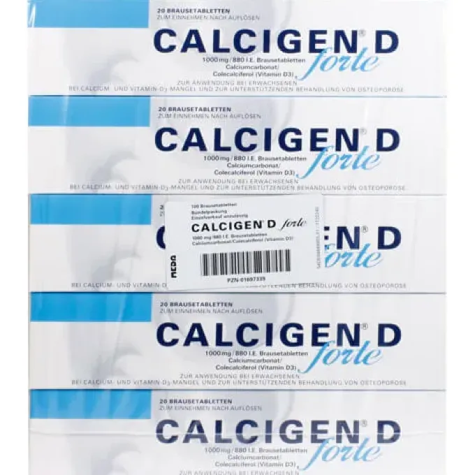 CALCIGEN D forte 1000 mg/880 I.E. Brausetabletten 100 St