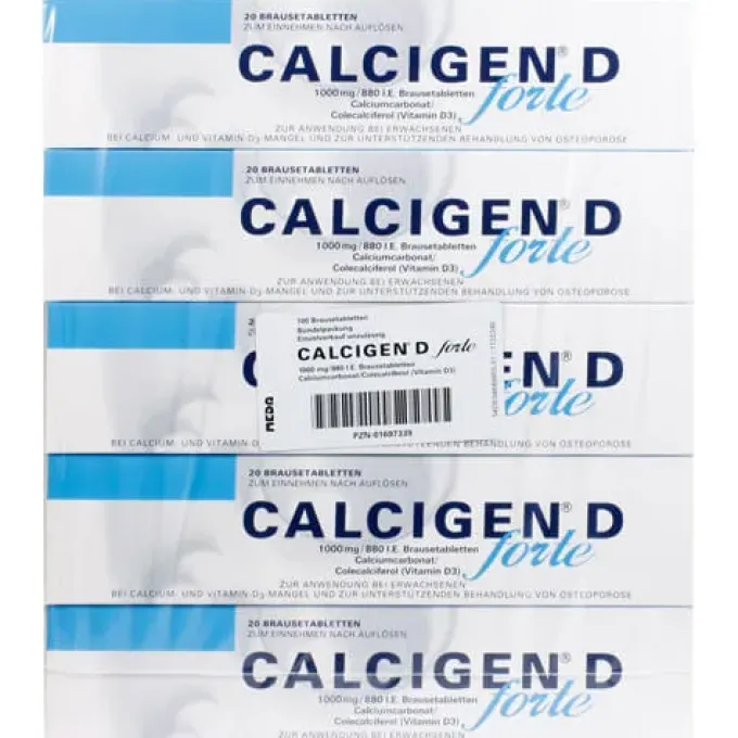 CALCIGEN D forte 1000 mg/880 I.E. Brausetabletten 100 St