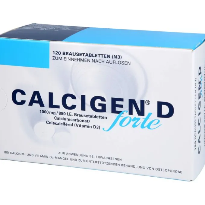 CALCIGEN D forte 1000 mg/880 I.E. Brausetabletten 120 St
