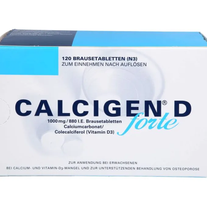 CALCIGEN D forte 1000 mg/880 I.E. Brausetabletten 120 St