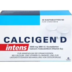 CALCIGEN D intens 1000 mg/880 I.E. Kautabletten 48 St