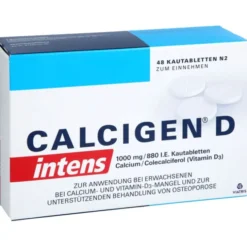 CALCIGEN D intens 1000 mg/880 I.E. Kautabletten 48 St