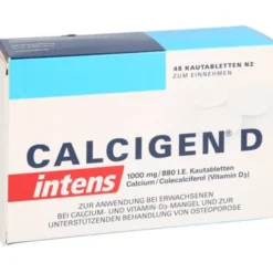 CALCIGEN D intens 1000 mg/880 I.E. Kautabletten 48 St