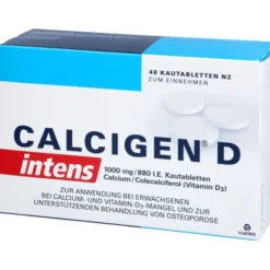 CALCIGEN D intens 1000 mg/880 I.E. Kautabletten 48 St