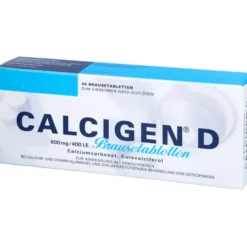 CALCIGEN D 600 mg/400 I.E. Brausetabletten 40 St