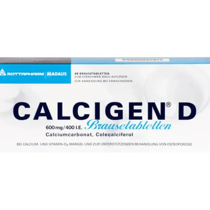 CALCIGEN D 600 mg/400 I.E. Brausetabletten 40 St