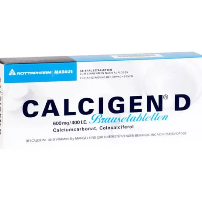 CALCIGEN D 600 mg/400 I.E. Brausetabletten 40 St