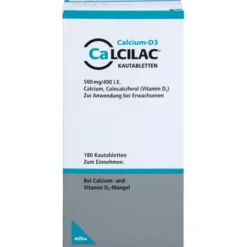 CALCILAC Kautabletten 500 mg/400 I.E. 180 St