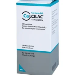 CALCILAC Kautabletten 500 mg/400 I.E. 180 St