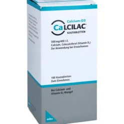 CALCILAC Kautabletten 500 mg/400 I.E. 180 St