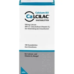 CALCILAC Kautabletten 500 mg/400 I.E. 180 St