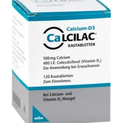 CALCILAC Kautabletten 500 mg/400 I.E. 120 St