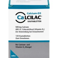 CALCILAC Kautabletten 500 mg/400 I.E. 120 St