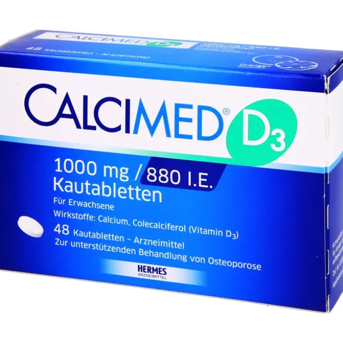 CALCIMED D3 1000 mg/880 I.E. Kautabletten 48 St