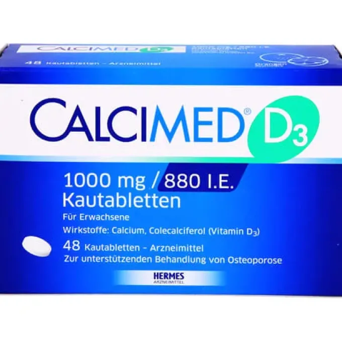 CALCIMED D3 1000 mg/880 I.E. Kautabletten 48 St