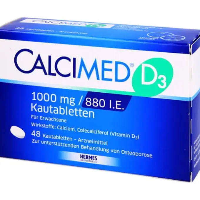 CALCIMED D3 1000 mg/880 I.E. Kautabletten 48 St