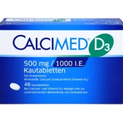 CALCIMED D3 500 mg/1000 I.E. Kautabletten 48 St