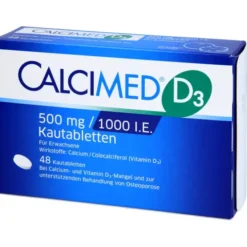CALCIMED D3 500 mg/1000 I.E. Kautabletten 48 St