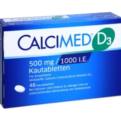 CALCIMED D3 500 mg/1000 I.E. Kautabletten 48 St