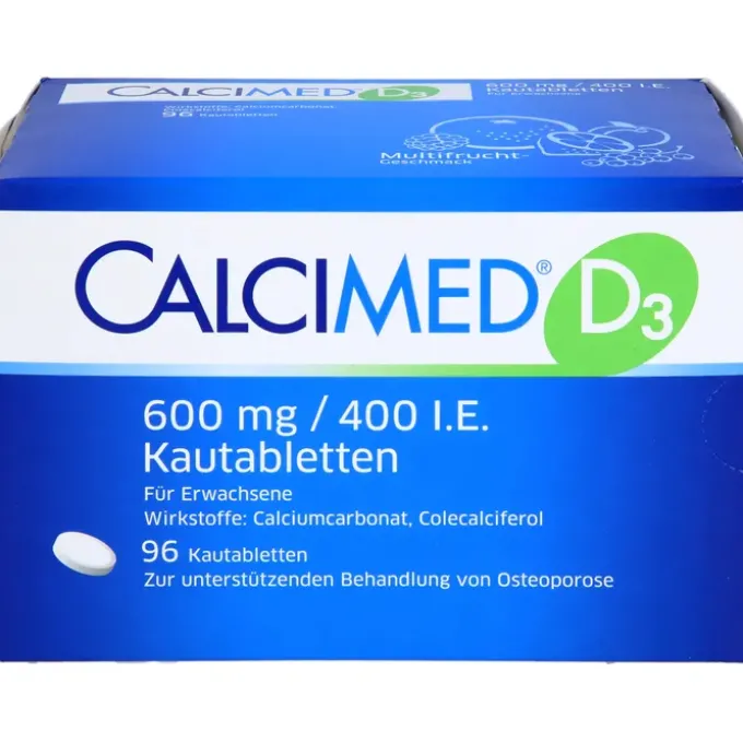 CALCIMED D3 600 mg/400 I.E. Kautabletten 96 St