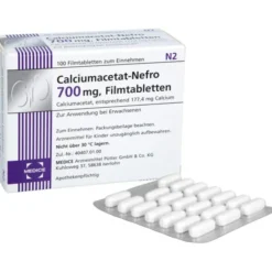 CALCIUMACETAT NEFRO 700 mg Filmtabletten 100 St