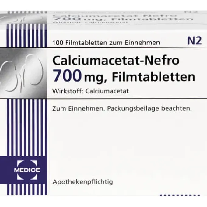 CALCIUMACETAT NEFRO 700 mg Filmtabletten 100 St