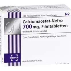 CALCIUMACETAT NEFRO 700 mg Filmtabletten 100 St