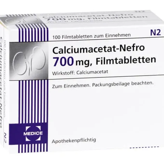 CALCIUMACETAT NEFRO 700 mg Filmtabletten 100 St