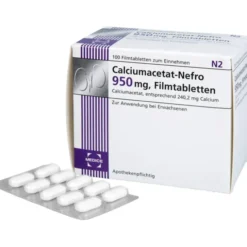 CALCIUMACETAT NEFRO 950 mg Filmtabletten 100 St
