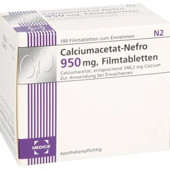 CALCIUMACETAT NEFRO 950 mg Filmtabletten 100 St