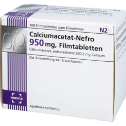 CALCIUMACETAT NEFRO 950 mg Filmtabletten 100 St