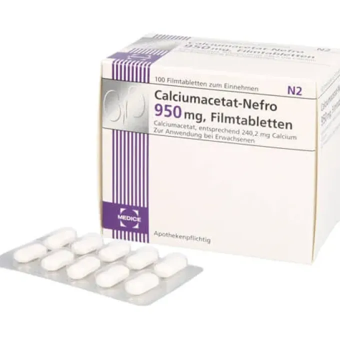 CALCIUMACETAT NEFRO 950 mg Filmtabletten 100 St