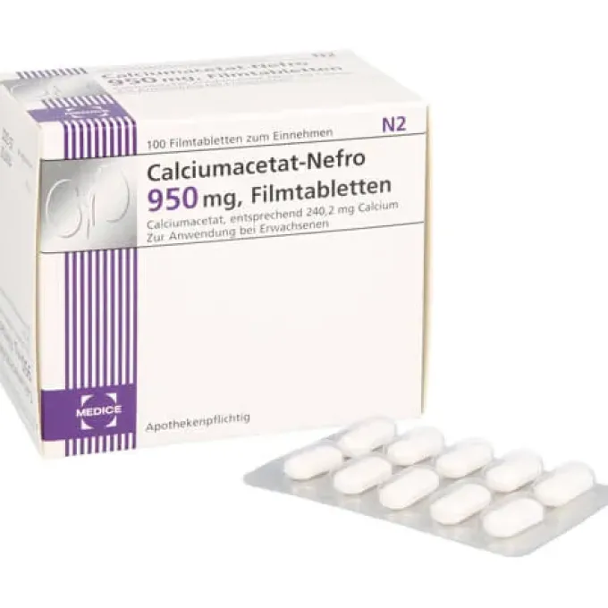 CALCIUMACETAT NEFRO 950 mg Filmtabletten 100 St