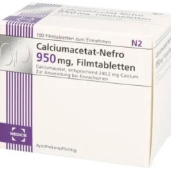 CALCIUMACETAT NEFRO 950 mg Filmtabletten 100 St
