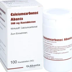 CALCIUMCARBONAT ABANTA 500 mg Kautabletten 100 St