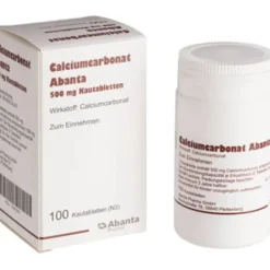 CALCIUMCARBONAT ABANTA 500 mg Kautabletten 100 St