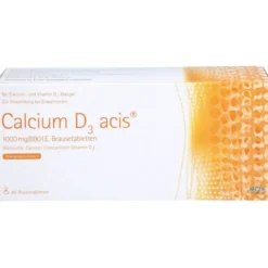 CALCIUM D3 acis 1000 mg/880 I.E. Brausetabletten 40 St
