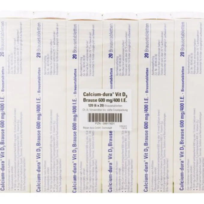 CALCIUM DURA Vit D3 Brause 600 mg/400 I.E. 120 St