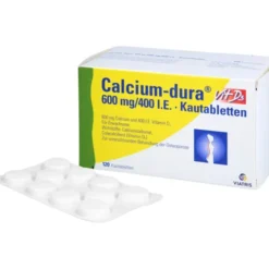CALCIUM DURA Vit D3 600 mg/400 I.E. Kautabletten 120 St