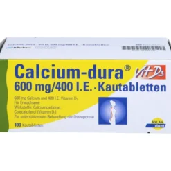 CALCIUM DURA Vit D3 600 mg/400 I.E. Kautabletten 100 St