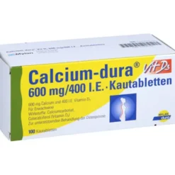 CALCIUM DURA Vit D3 600 mg/400 I.E. Kautabletten 100 St