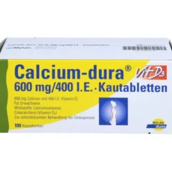 CALCIUM DURA Vit D3 600 mg/400 I.E. Kautabletten 100 St