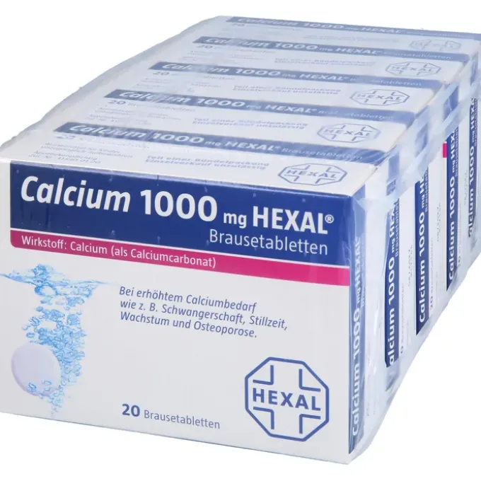 CALCIUM 1000 HEXAL Brausetabletten 100 St